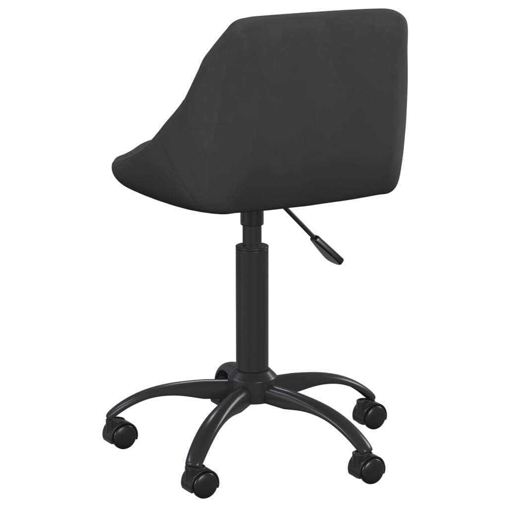 Chaise de bureau Noir Velours Chaises de bureau vidaXL