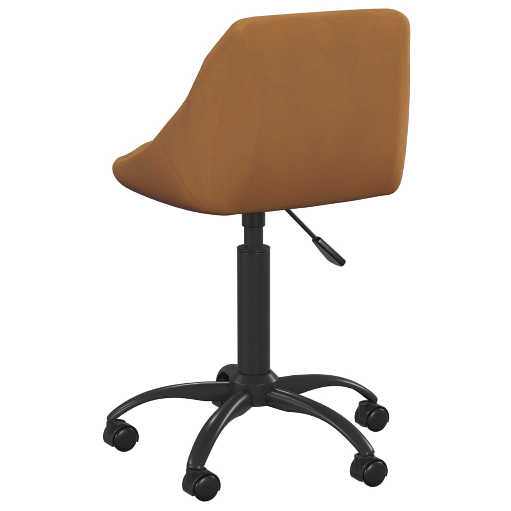 Chaise de bureau Marron Velours Chaises de bureau vidaXL