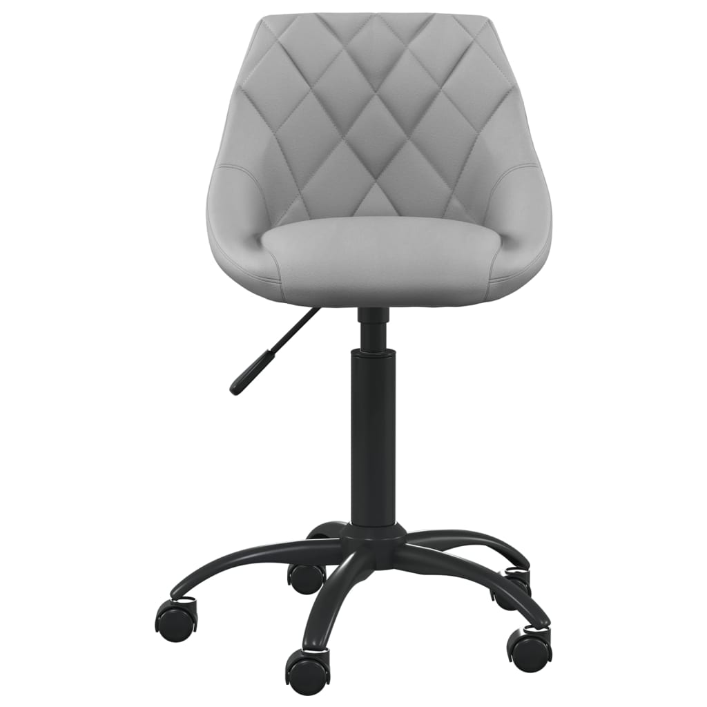 Chaise de bureau Gris clair Velours - Xios Store SNC