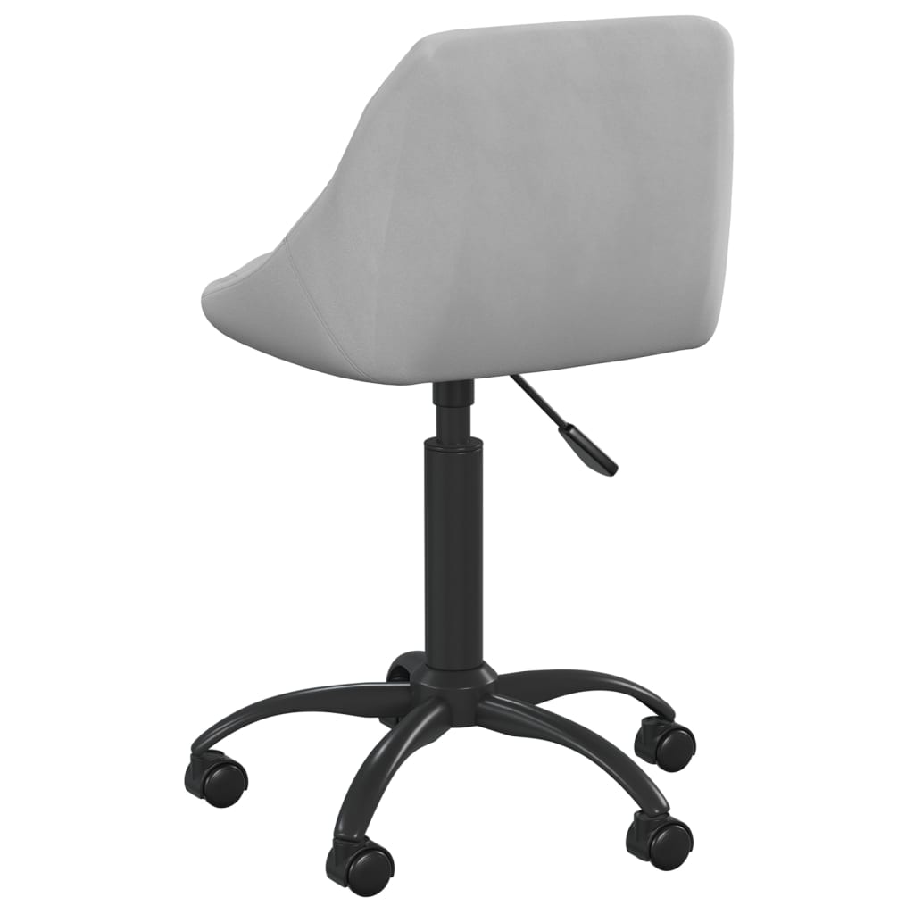 Chaise de bureau Gris clair Velours - Xios Store SNC