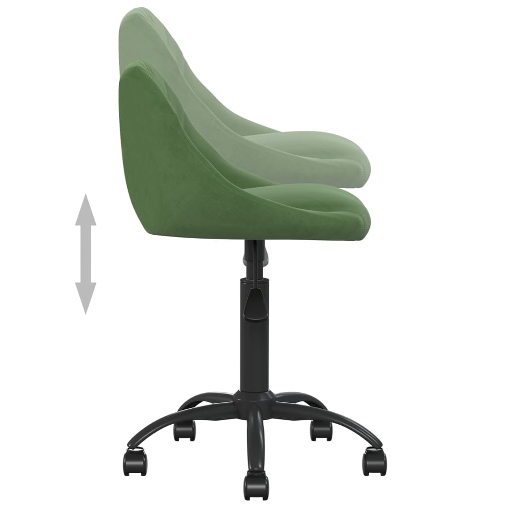 Chaise de bureau Vert foncé Velours - Xios Store SNC