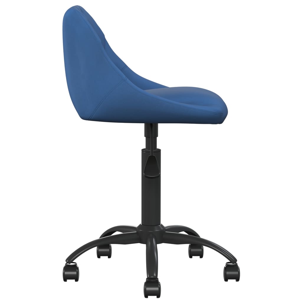 Chaise de bureau Bleu Velours Chaises de bureau vidaXL