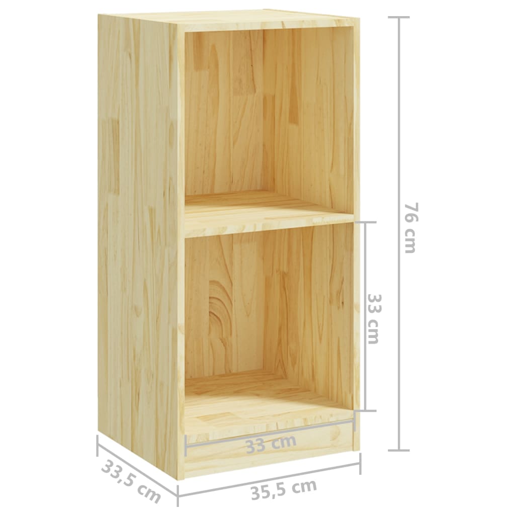 Armoire d'appoint 35,5x33,5x76 cm bois de pin massif Casiers & armoires de rangement vidaXL   