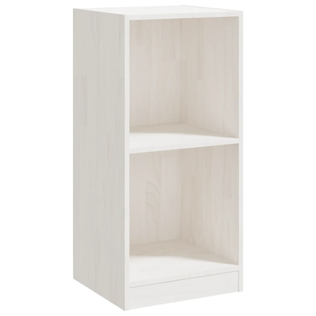 Armoire d'appoint Blanc 35,5x33,5x76 cm Bois de pin massif Casiers & armoires de rangement vidaXL   