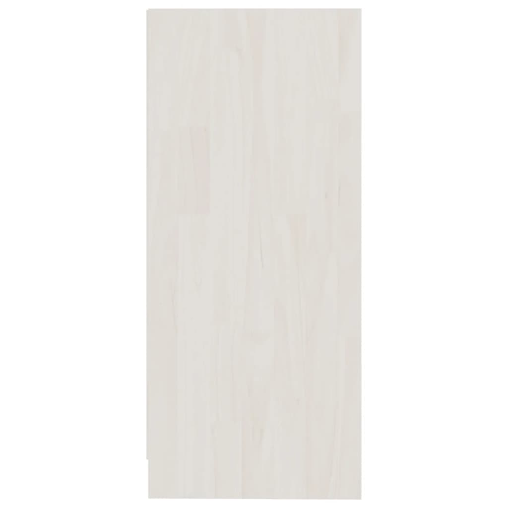 Armoire d'appoint Blanc 35,5x33,5x76 cm Bois de pin massif Casiers & armoires de rangement vidaXL   