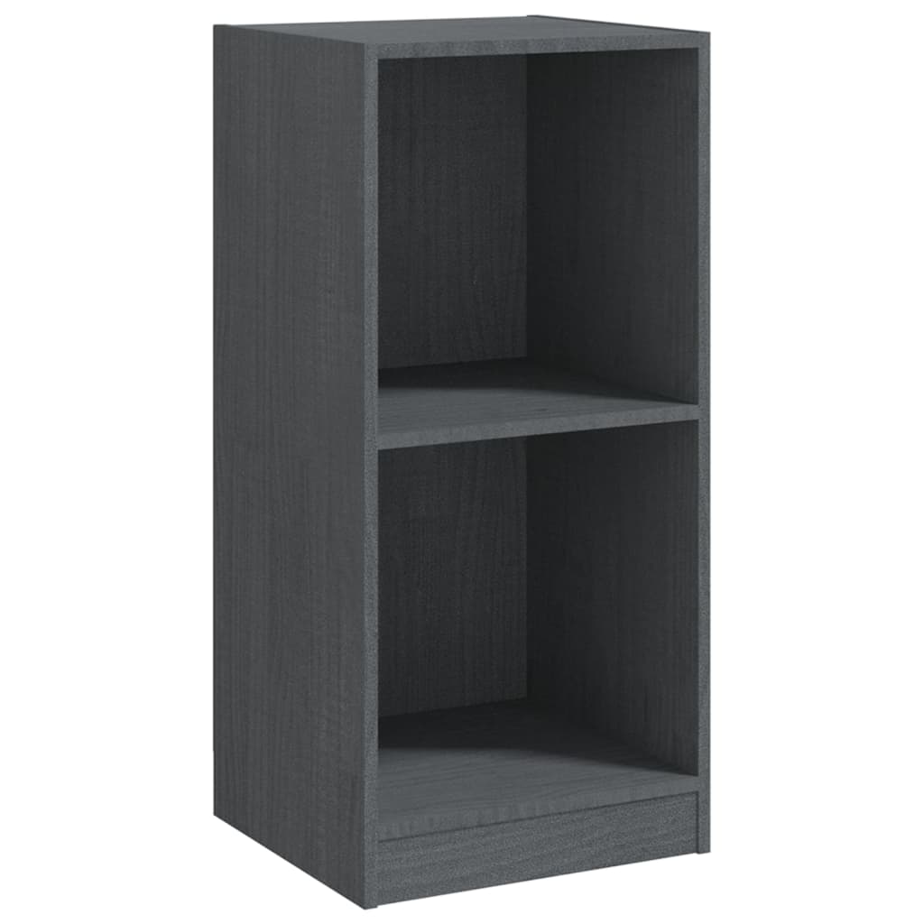 Armoire d'appoint Gris 35,5x33,5x76 cm Bois de pin massif Casiers & armoires de rangement vidaXL   