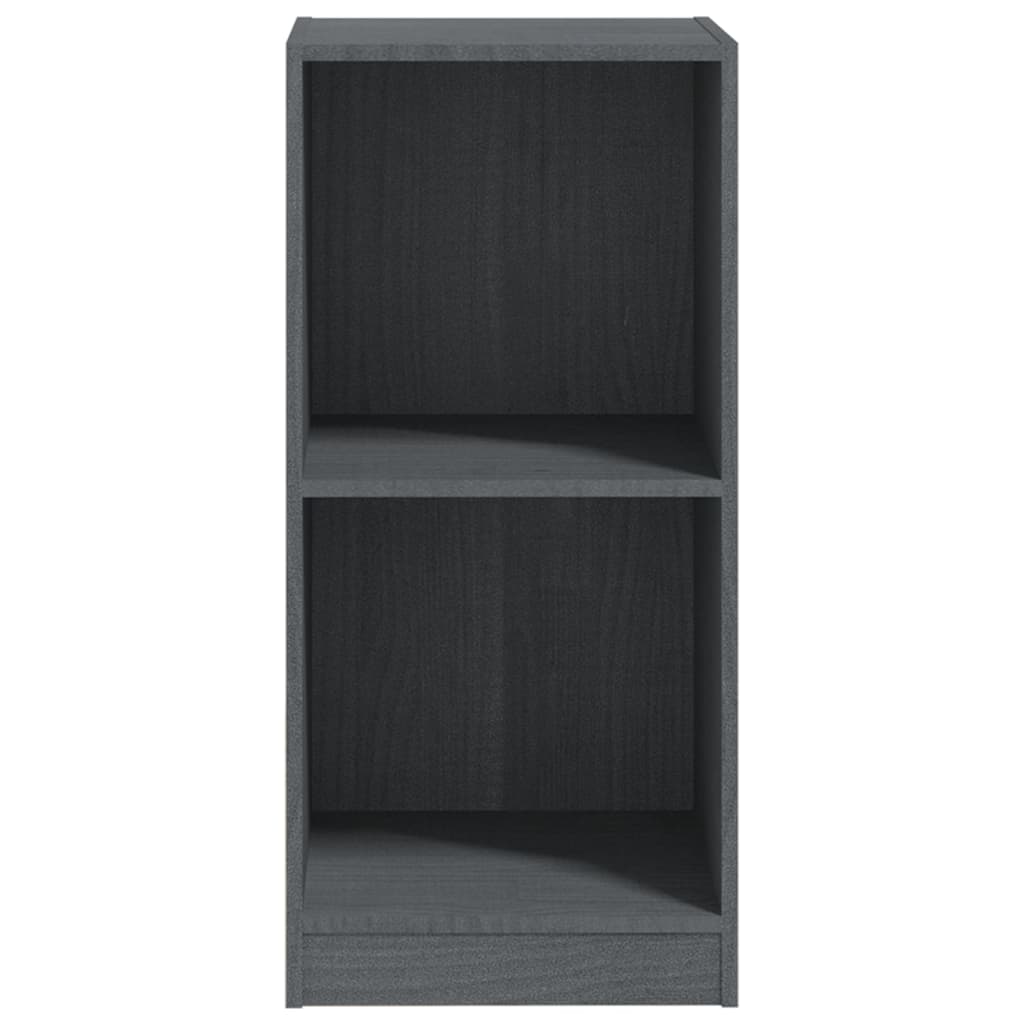 Armoire d'appoint Gris 35,5x33,5x76 cm Bois de pin massif Casiers & armoires de rangement vidaXL   