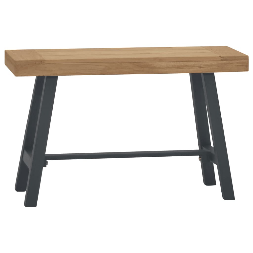 Banc 80 cm Bois massif de teck Bancs de cuisine & salle à manger vidaXL   