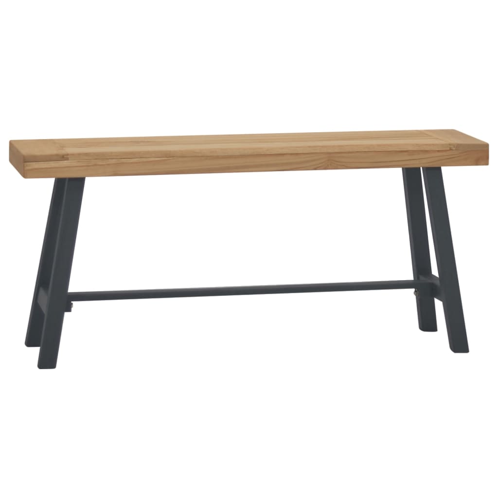 Banc 110 cm Bois massif de teck Bancs de cuisine & salle à manger vidaXL   