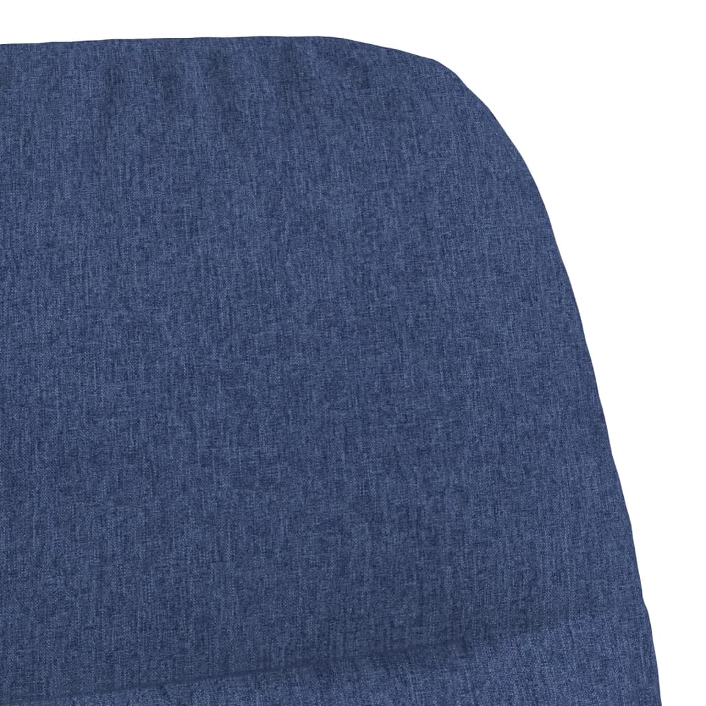 Chaise de relaxation Bleu Tissu Fauteuils vidaXL   