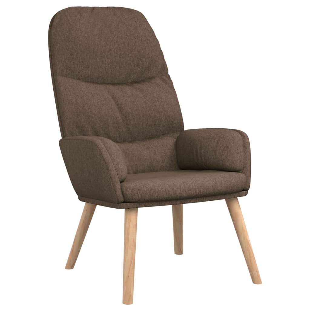 Chaise de relaxation Taupe Tissu Fauteuils vidaXL   