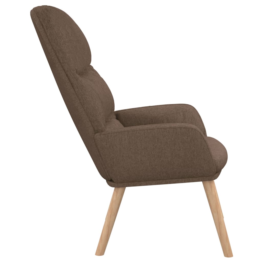 Chaise de relaxation Taupe Tissu Fauteuils vidaXL   