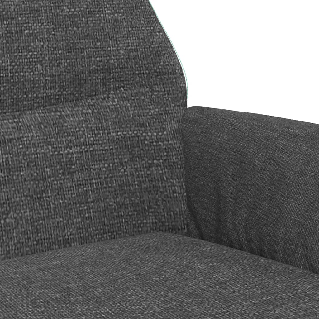 Chaise de relaxation Gris foncé Tissu