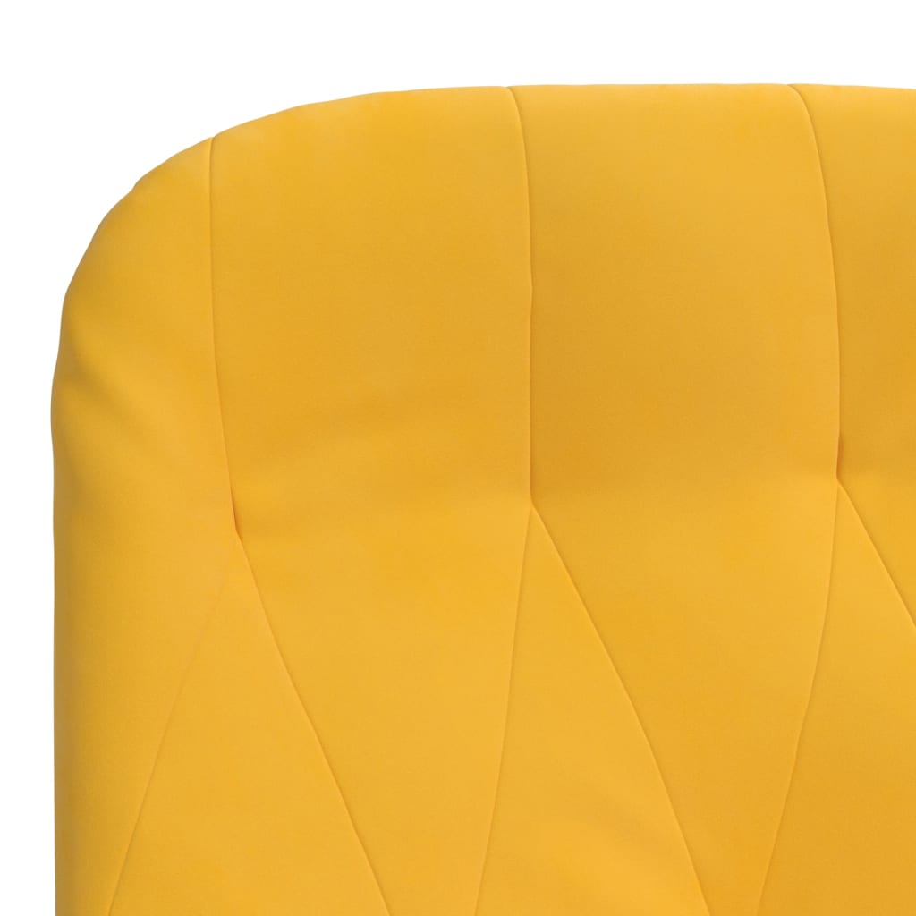 Chaise de relaxation Jaune moutarde Velours