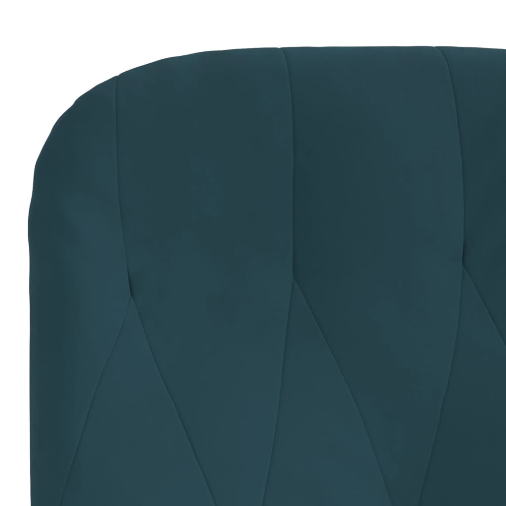 Chaise de relaxation Bleu Velours