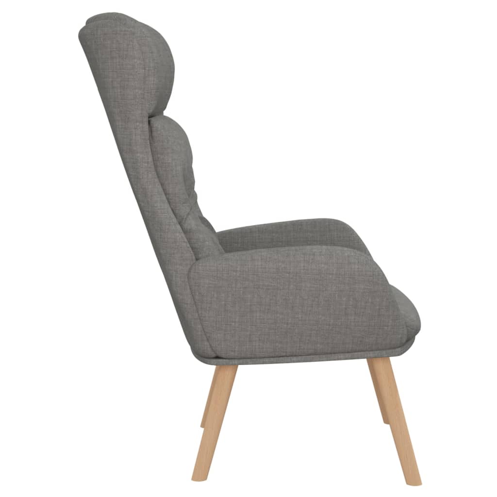 Chaise de relaxation Gris clair Tissu Fauteuils vidaXL   