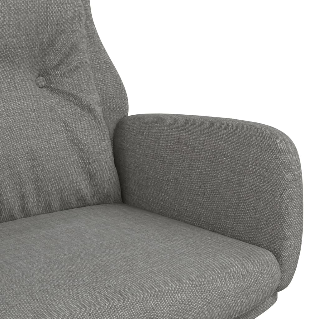 Chaise de relaxation Gris clair Tissu Fauteuils vidaXL   