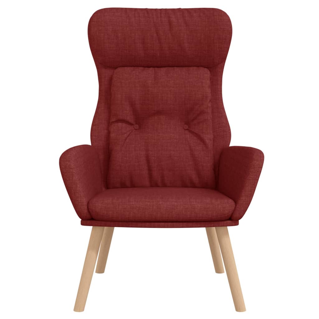 Chaise de relaxation Rouge bordeaux Tissu Fauteuils vidaXL   