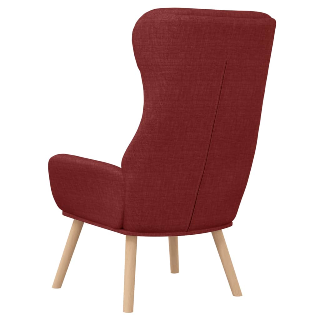 Chaise de relaxation Rouge bordeaux Tissu Fauteuils vidaXL   