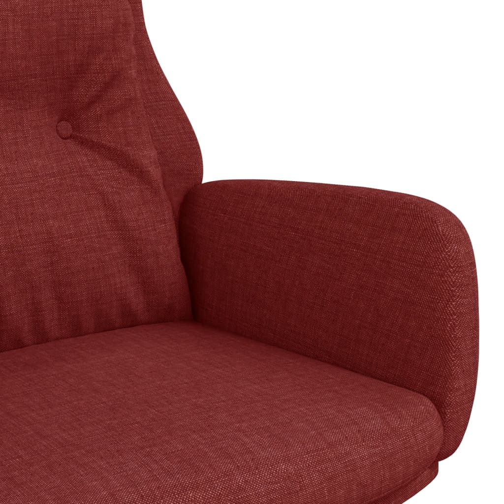 Chaise de relaxation Rouge bordeaux Tissu Fauteuils vidaXL   