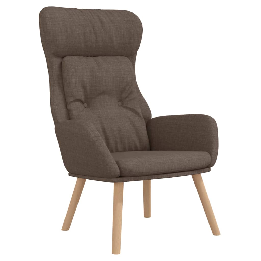 Chaise de relaxation Taupe Tissu Fauteuils vidaXL   