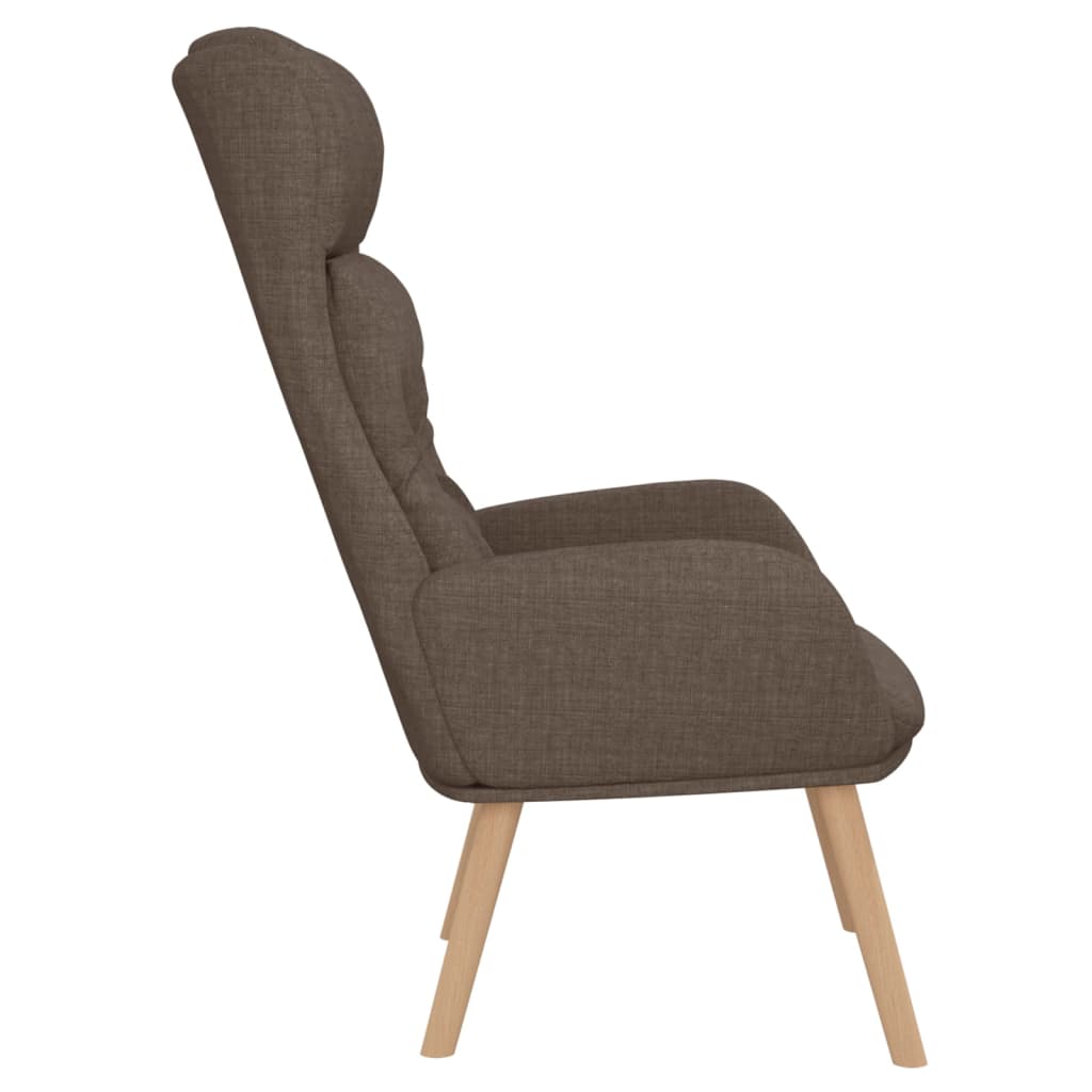 Chaise de relaxation Taupe Tissu Fauteuils vidaXL   