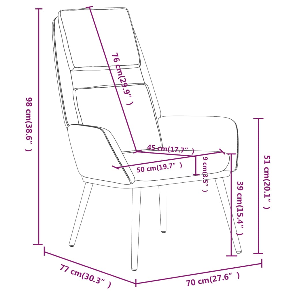 Chaise de relaxation Gris clair Tissu Fauteuils vidaXL   