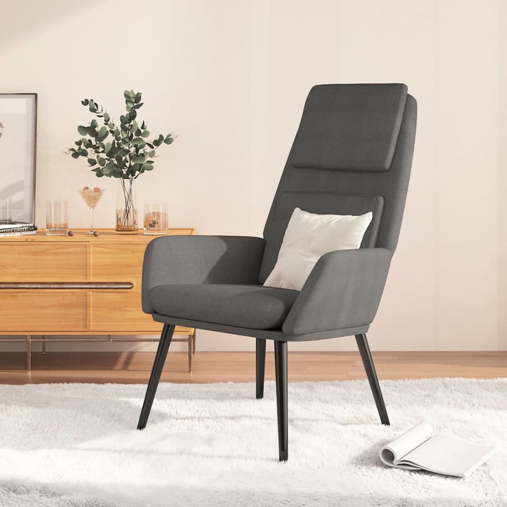 Chaise de relaxation Gris clair Tissu Fauteuils vidaXL   