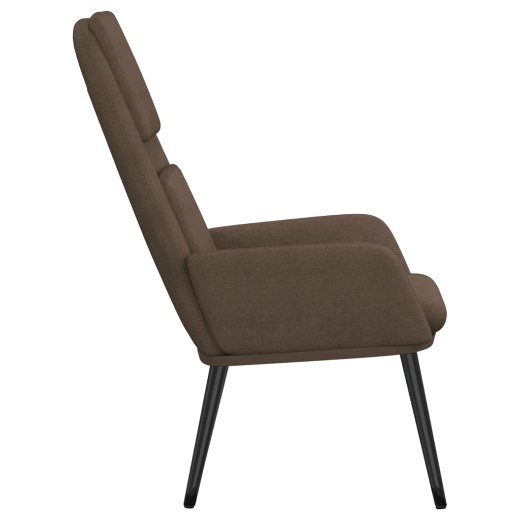 Chaise de relaxation Taupe Tissu Fauteuils vidaXL   