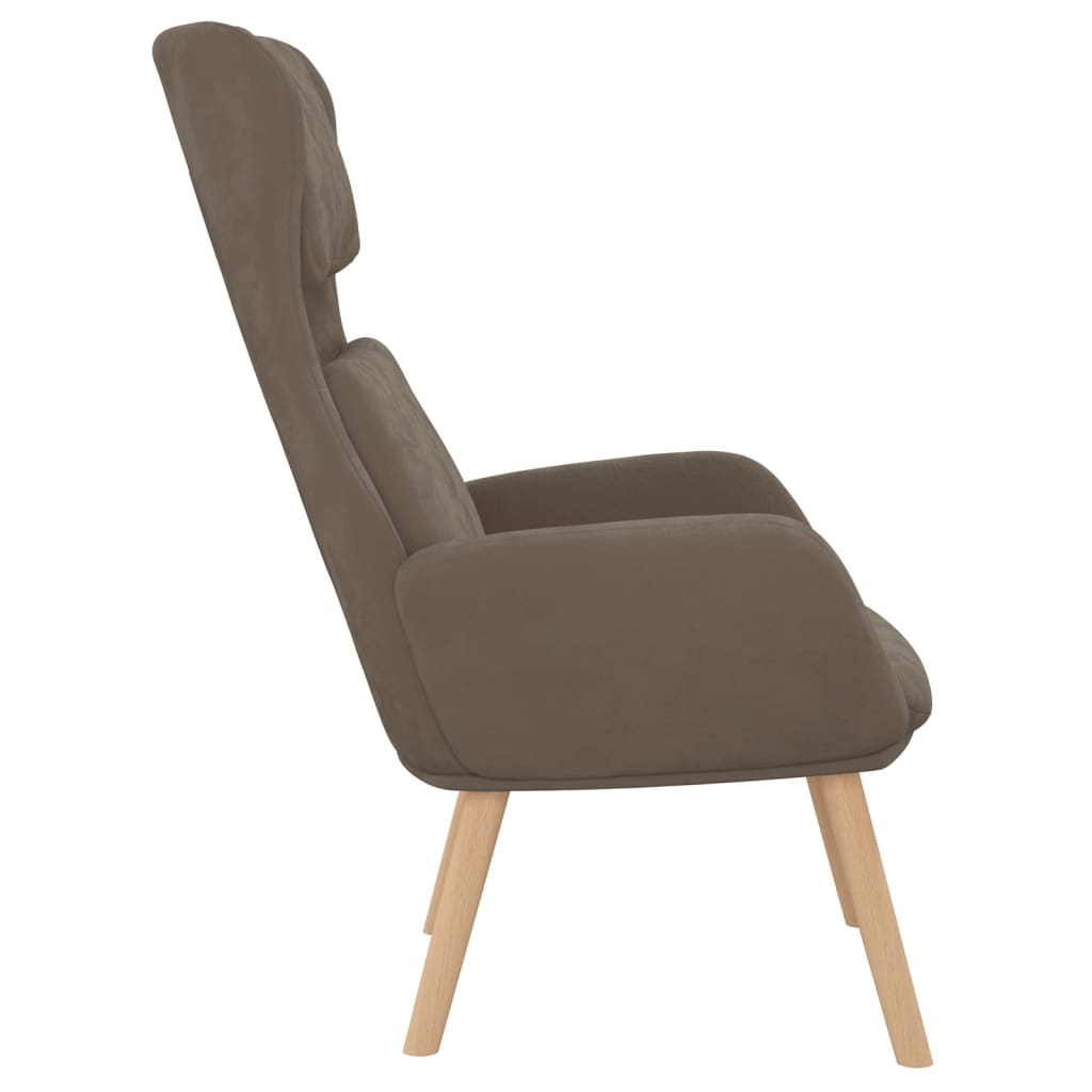 Chaise de relaxation Marron Velours Fauteuils vidaXL   