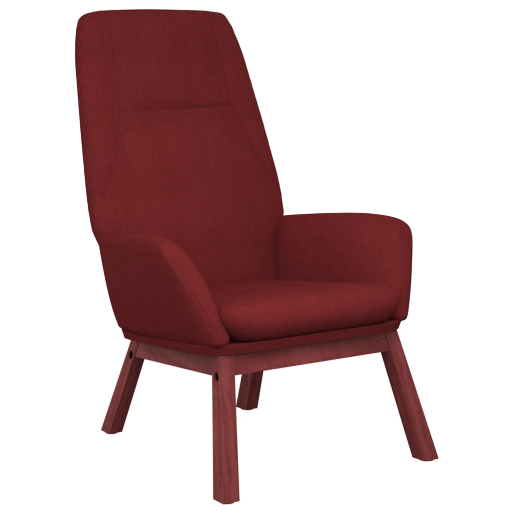 Chaise de relaxation Rouge bordeaux Tissu