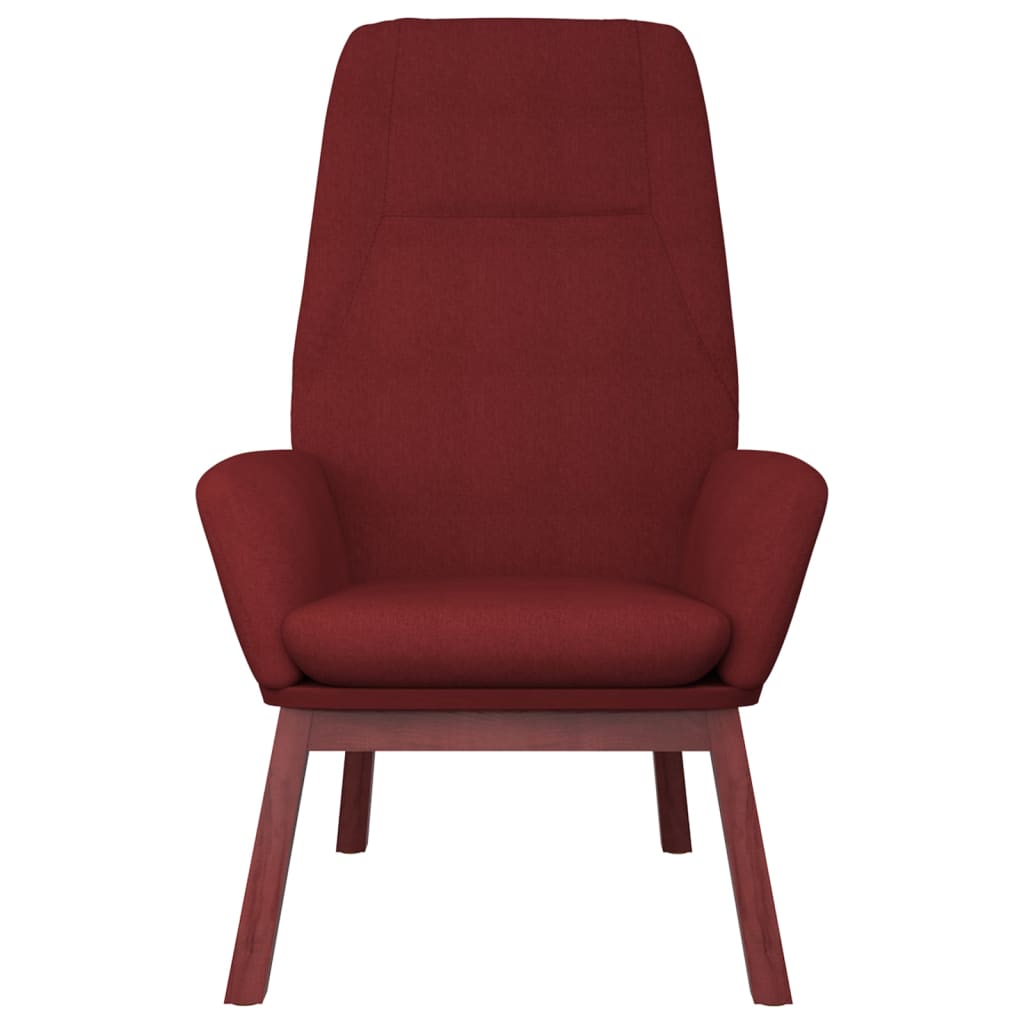 Chaise de relaxation Rouge bordeaux Tissu