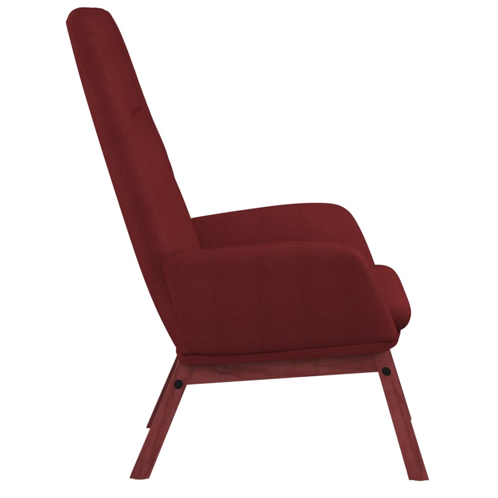 Chaise de relaxation Rouge bordeaux Tissu