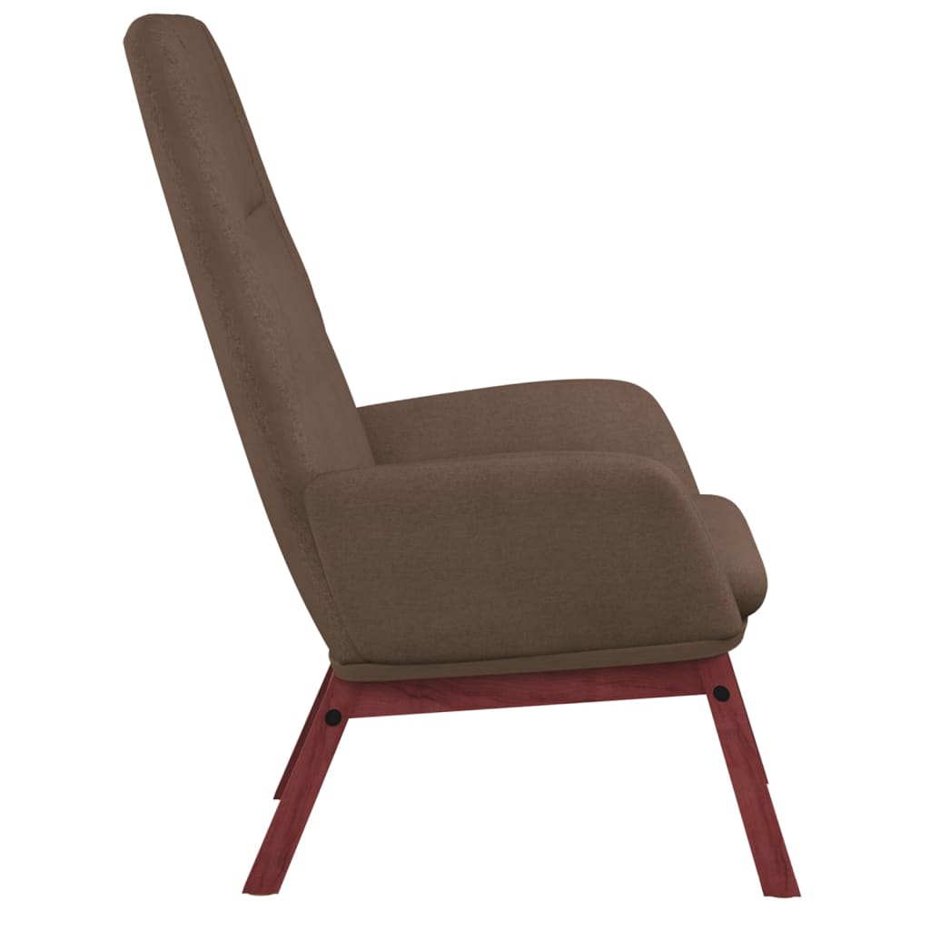 Chaise de relaxation Taupe Tissu