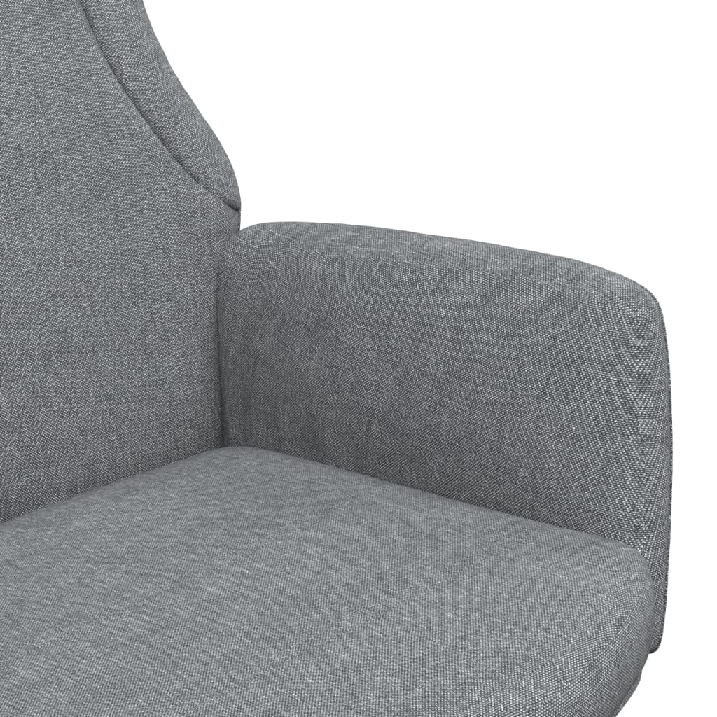 Chaise de relaxation Gris clair Tissu Fauteuils vidaXL   