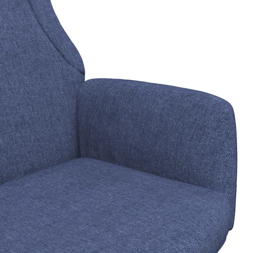 Chaise de relaxation Bleu Tissu Fauteuils vidaXL   