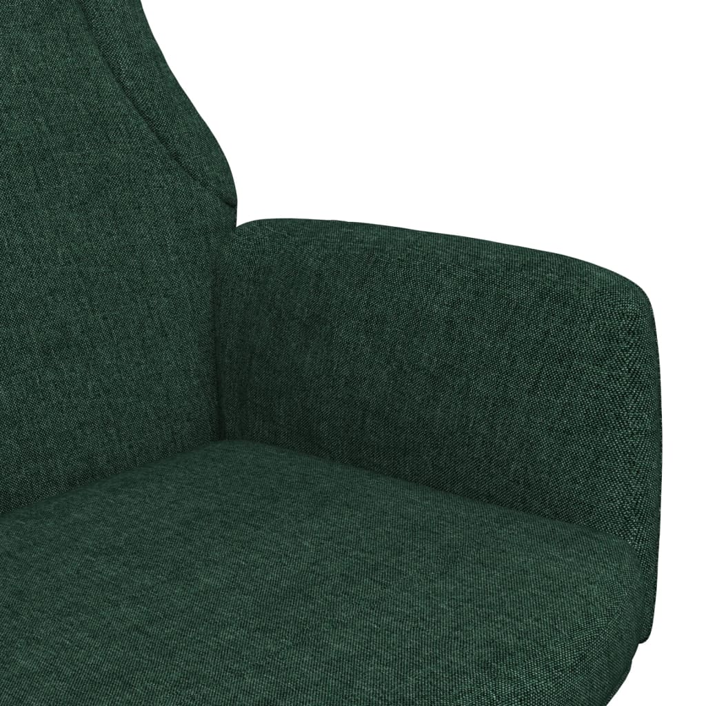 Chaise de relaxation Vert foncé Tissu Fauteuils vidaXL   