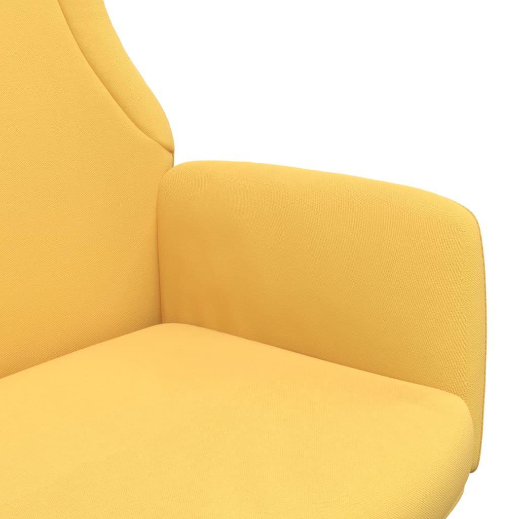 Chaise de relaxation Jaune moutarde Tissu Fauteuils vidaXL   