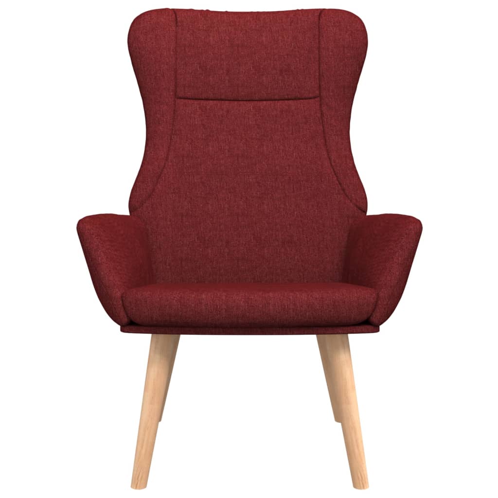 Chaise de relaxation Rouge bordeaux Tissu Fauteuils vidaXL   