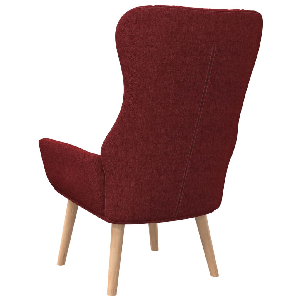 Chaise de relaxation Rouge bordeaux Tissu Fauteuils vidaXL   