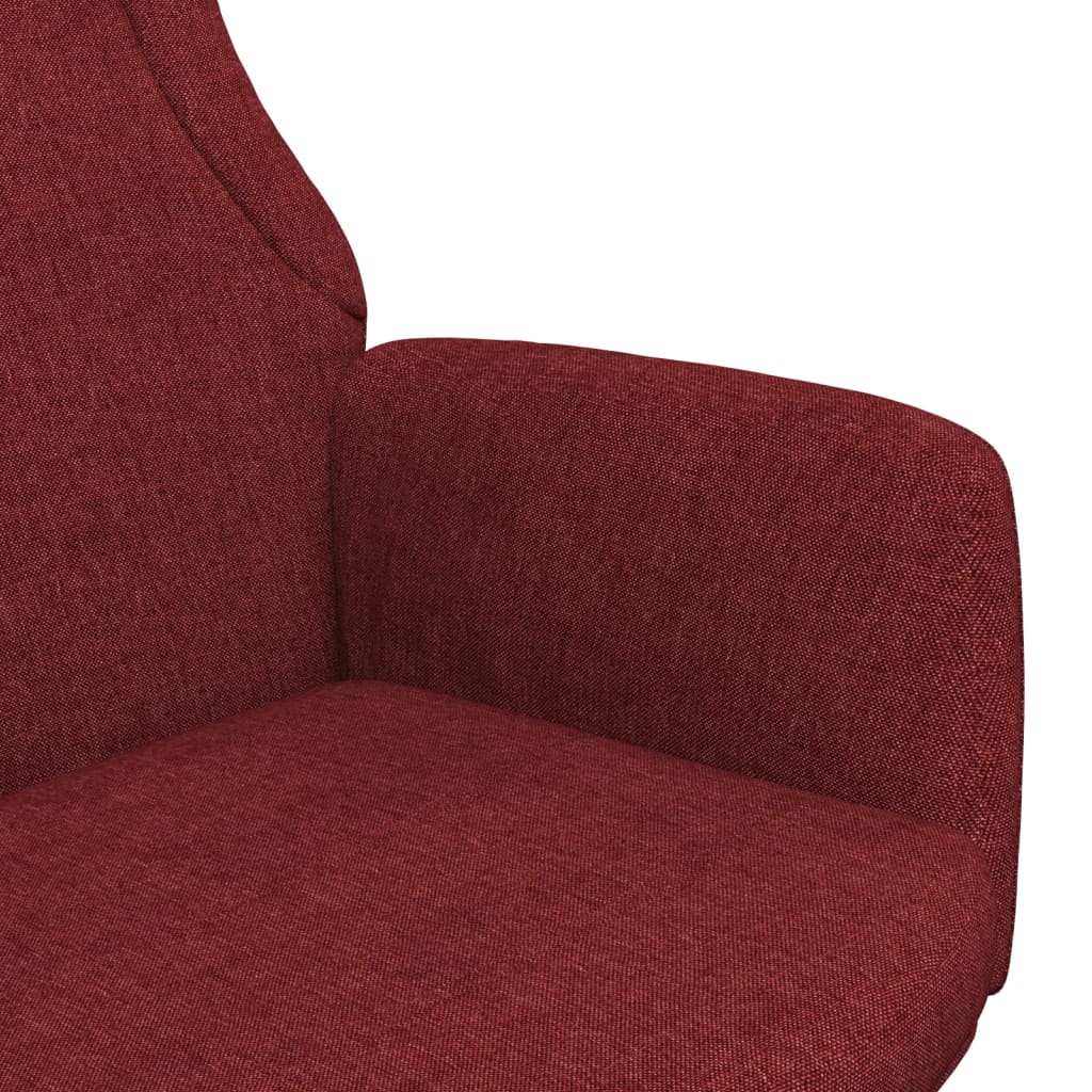 Chaise de relaxation Rouge bordeaux Tissu Fauteuils vidaXL   