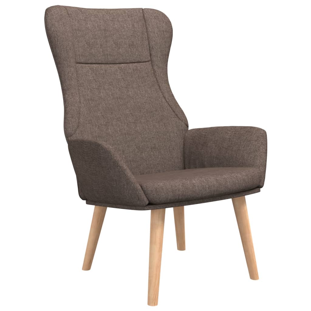 Chaise de relaxation Taupe Tissu Fauteuils vidaXL   