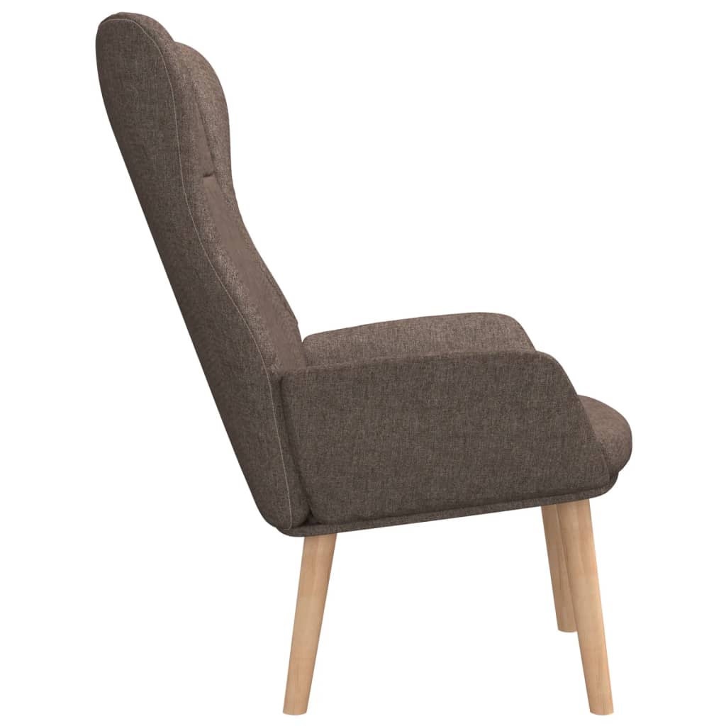 Chaise de relaxation Taupe Tissu Fauteuils vidaXL   