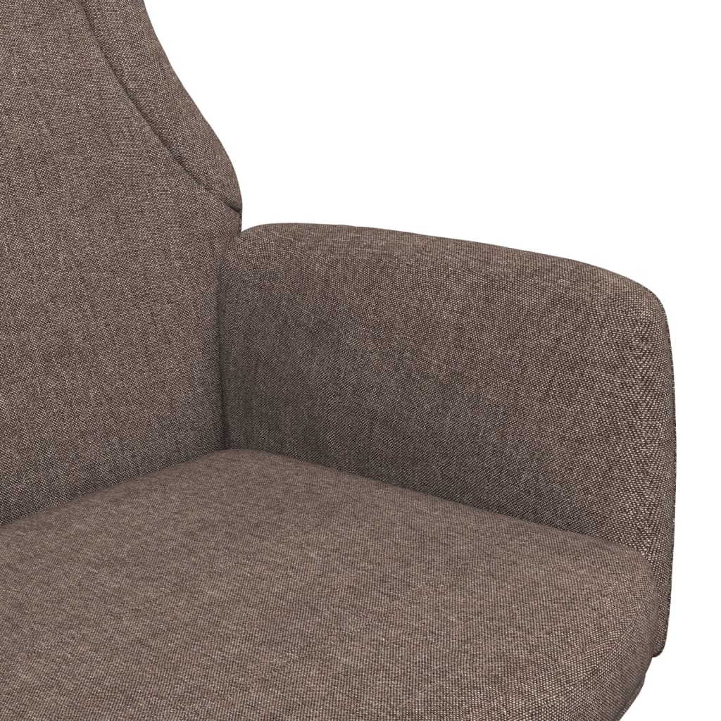 Chaise de relaxation Taupe Tissu Fauteuils vidaXL   