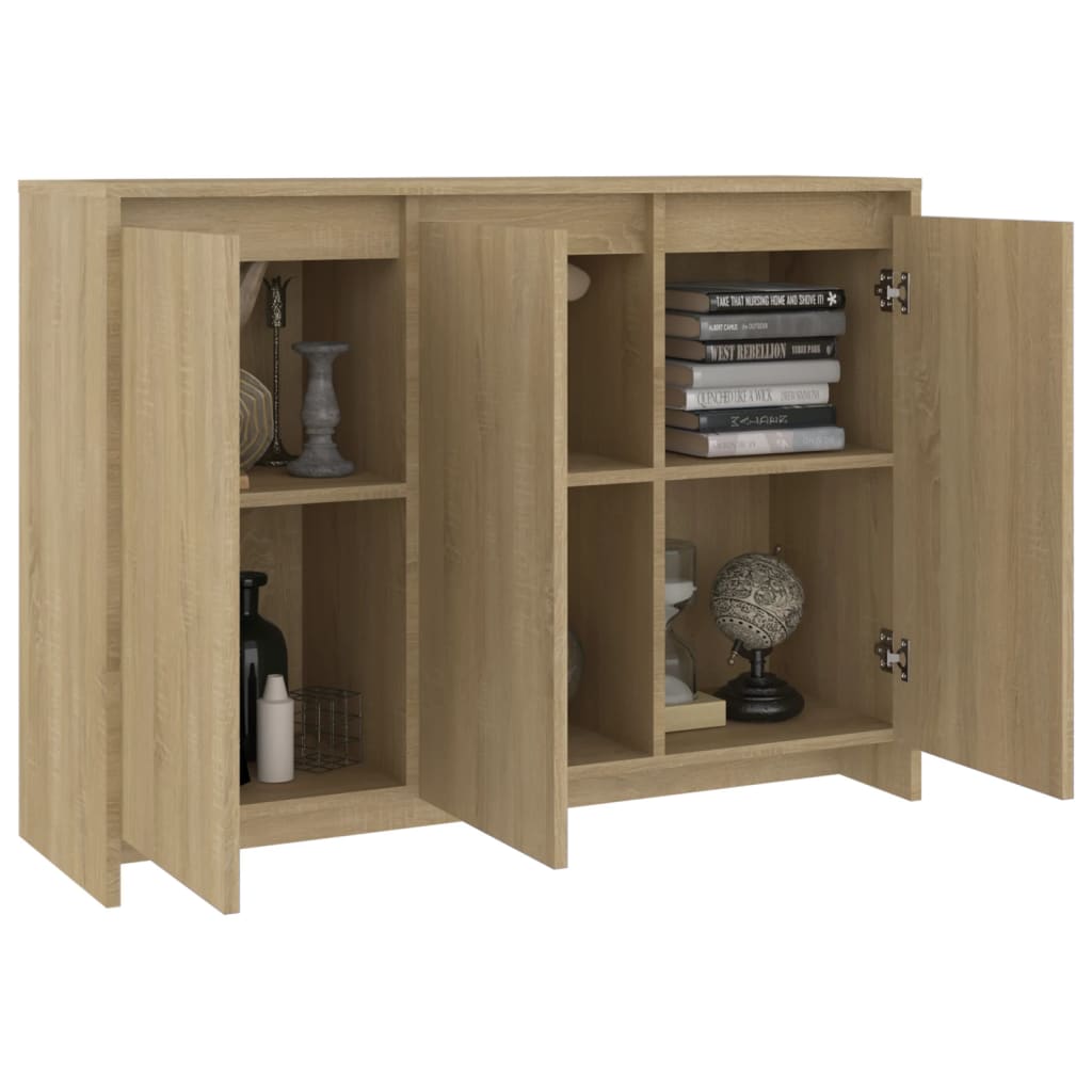 Image Buffet Chêne sonoma 102x33x75 cm Bois d'ingénierie | Xios Store SNC vidaXL Xios Store SNC