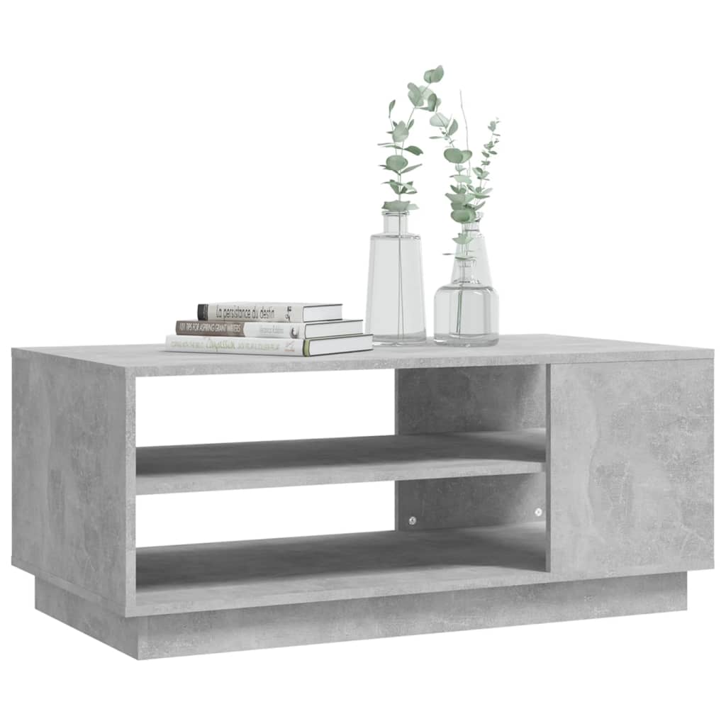 Table basse gris béton 102x55x43 cm bois d'ingénierie Tables basses vidaXL   