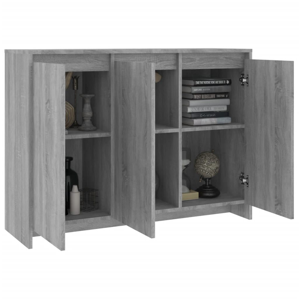 Image Buffet Sonoma gris 102x33x75 cm Bois d'ingénierie | Xios Store SNC vidaXL Xios Store SNC