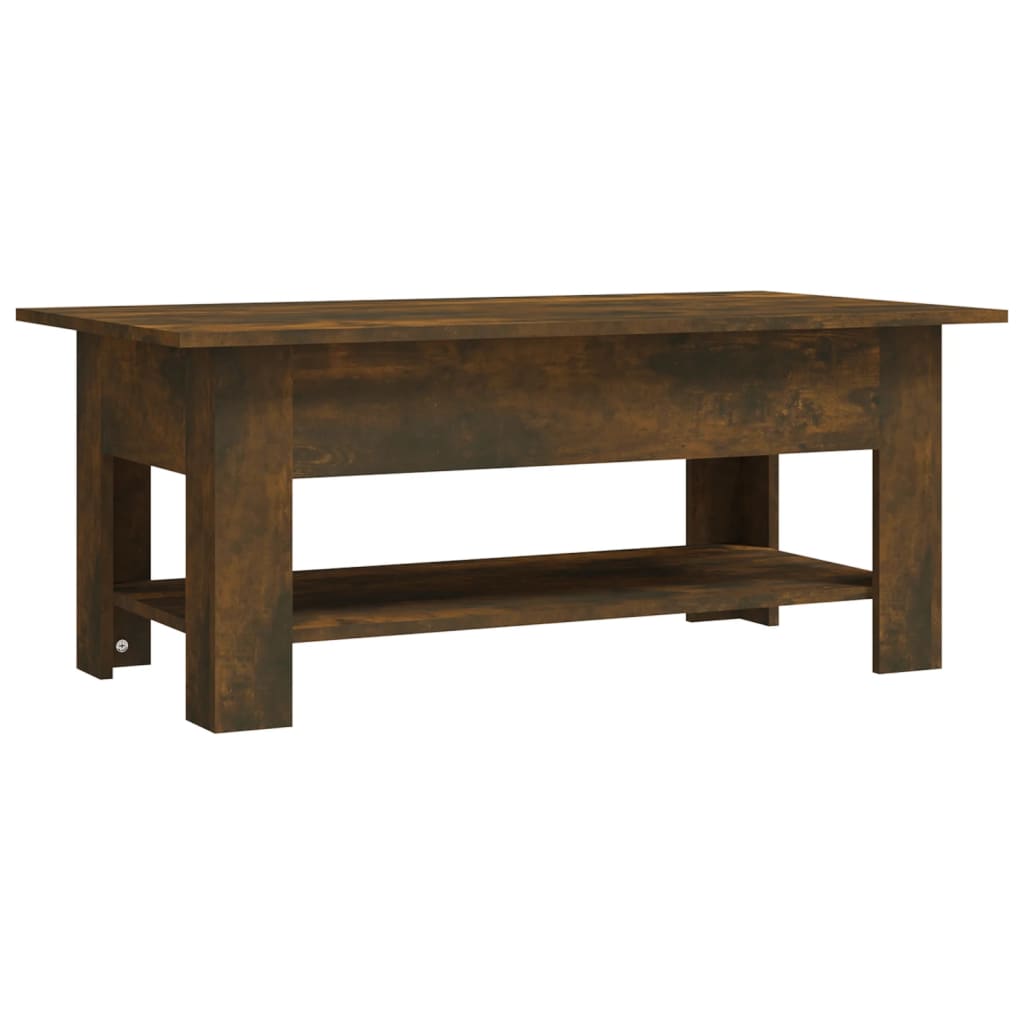 Table basse chêne fumé 102x55x42 cm bois d'ingénierie Tables basses vidaXL   