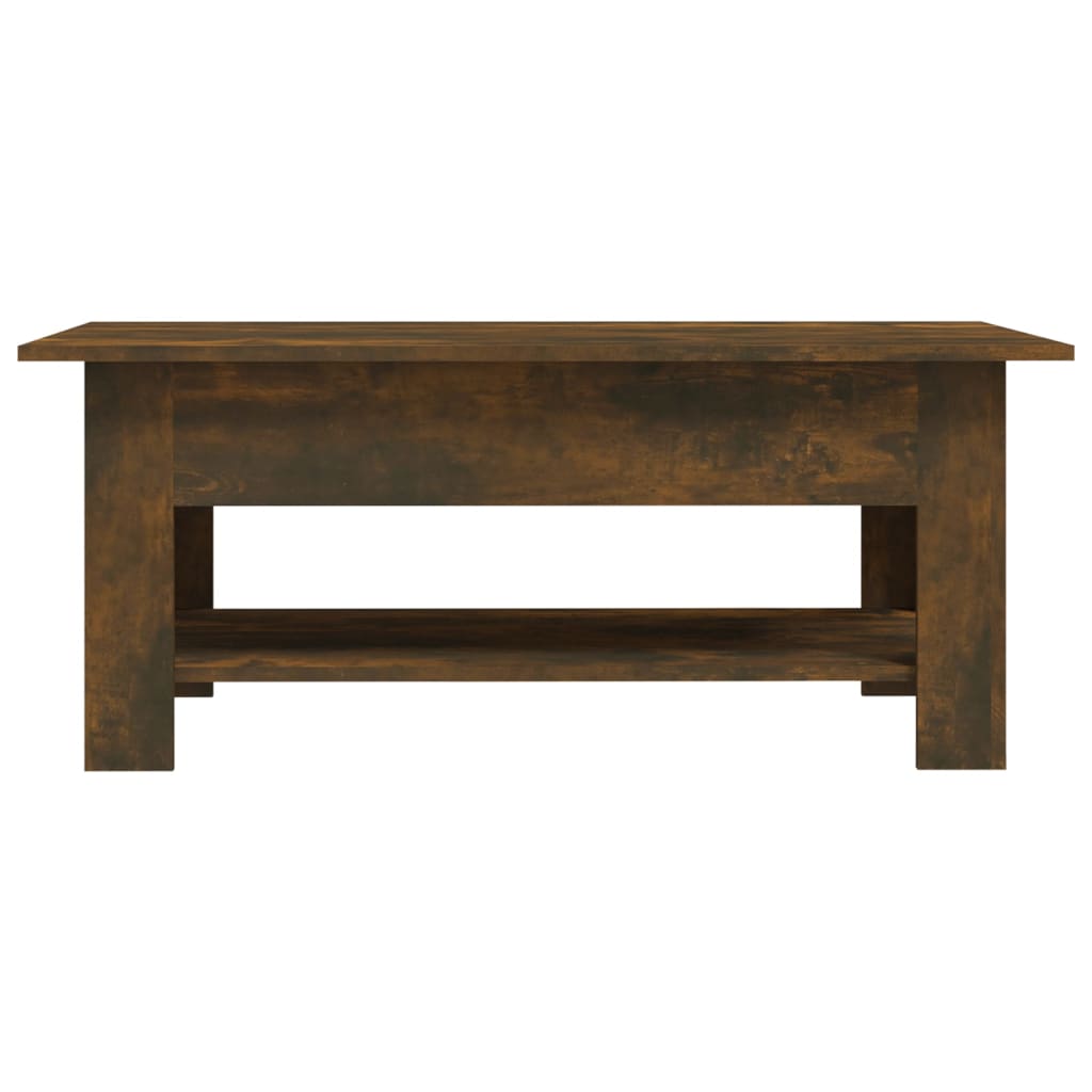 Table basse chêne fumé 102x55x42 cm bois d'ingénierie Tables basses vidaXL   