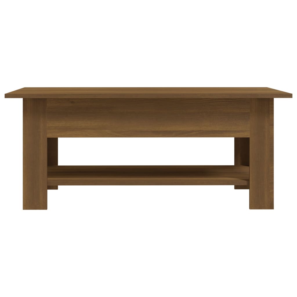 Table basse chêne marron 102x55x42 cm bois d'ingénierie Tables basses vidaXL